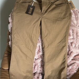 Duluth Trading Co Women's Straight Leg Jeans in Brown